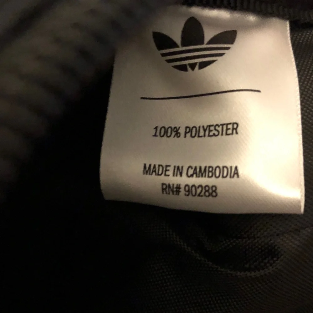 adidas Kids Black Baguette Shoulder Top Handle Bag Trefoil & Lightning Charm NWT